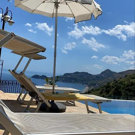 Le Suites Sul Golfo Di Taormina,con Piscina Infinity A Strapiombo Sul Mare